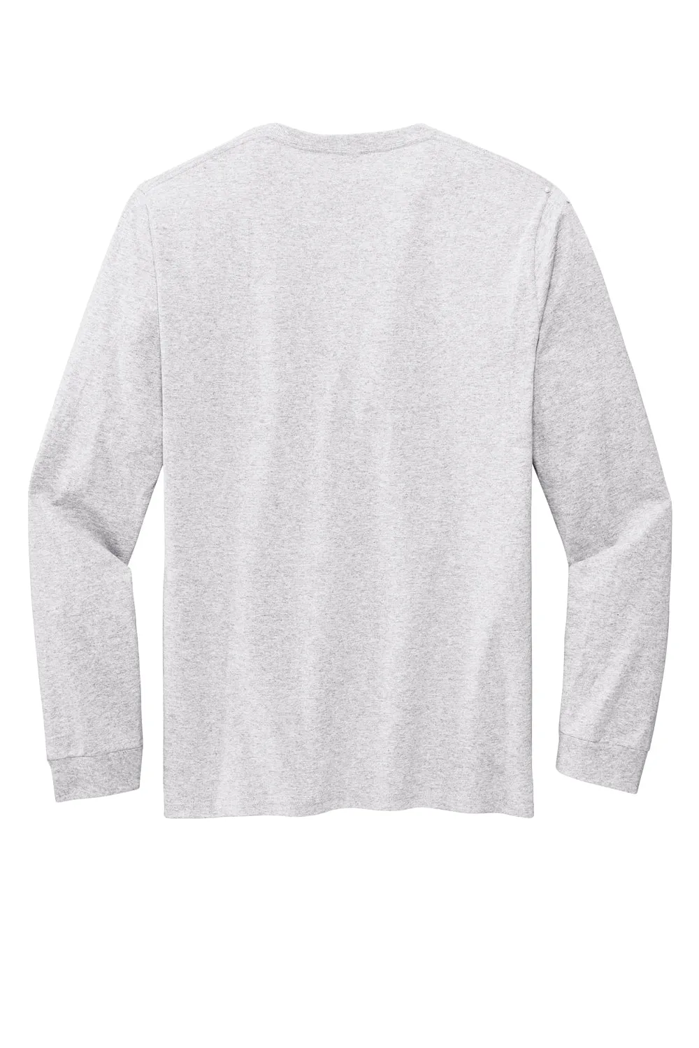 Volunteer Knitwear Mens USA Made Chore Long Sleeve Crewneck T-Shirt - Heather Grey Clothing Volunteer-Knitwear