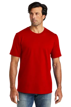 Volunteer Knitwear Mens USA Made Chore Short Sleeve Crewneck T-Shirt - Flag Red Clothing Volunteer-Knitwear