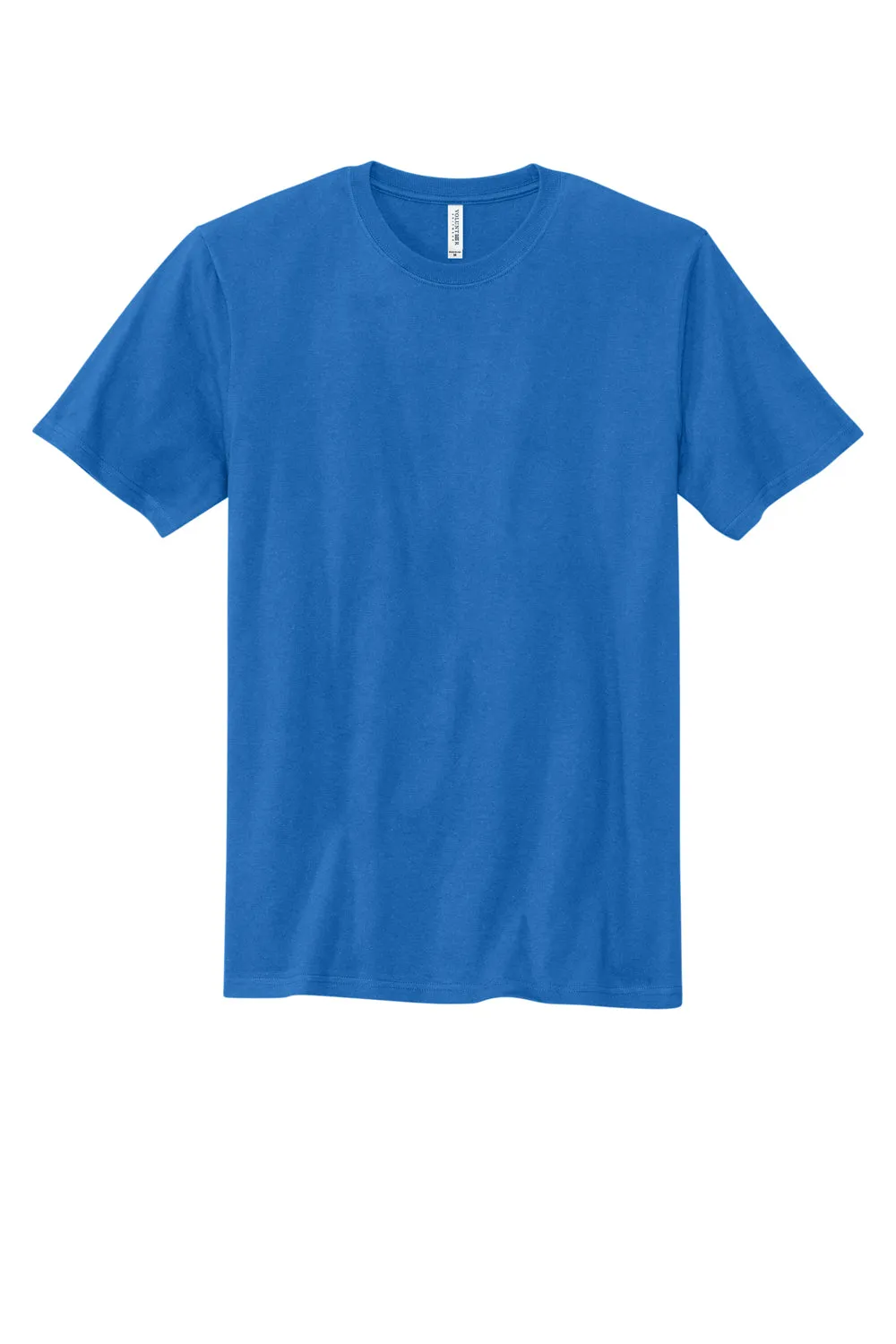 Volunteer Knitwear Mens USA Made Chore Short Sleeve Crewneck T-Shirt - True Royal Blue Clothing Volunteer-Knitwear