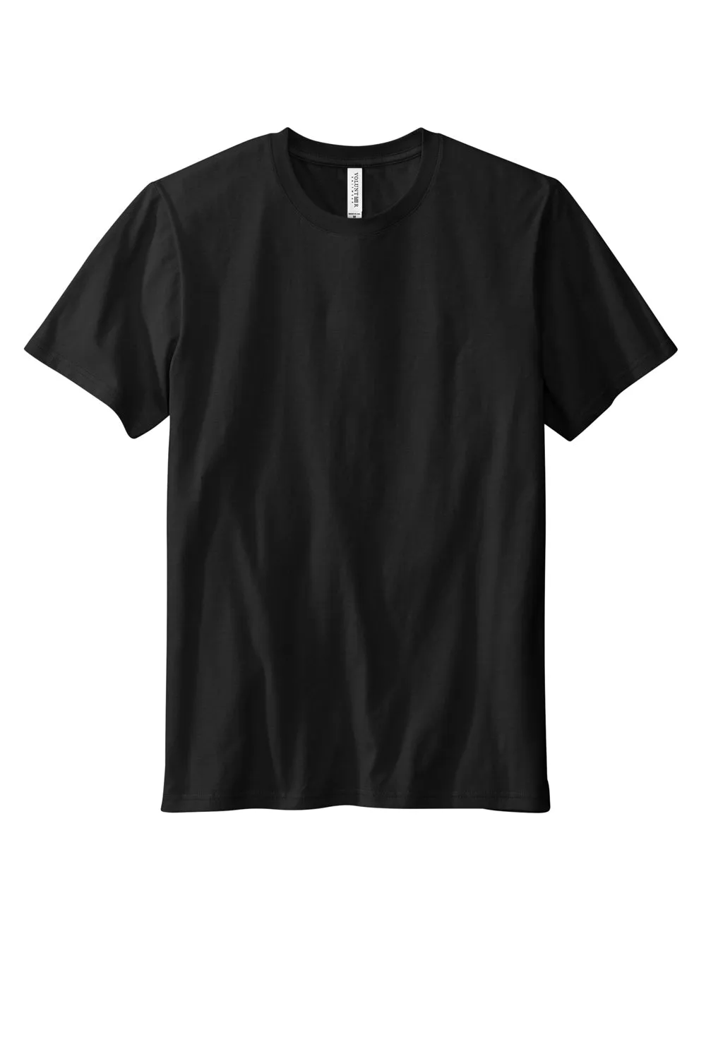 Volunteer Knitwear Mens USA Made Daily Short Sleeve Crewneck T-Shirt - Deep Black Clothing Volunteer-Knitwear
