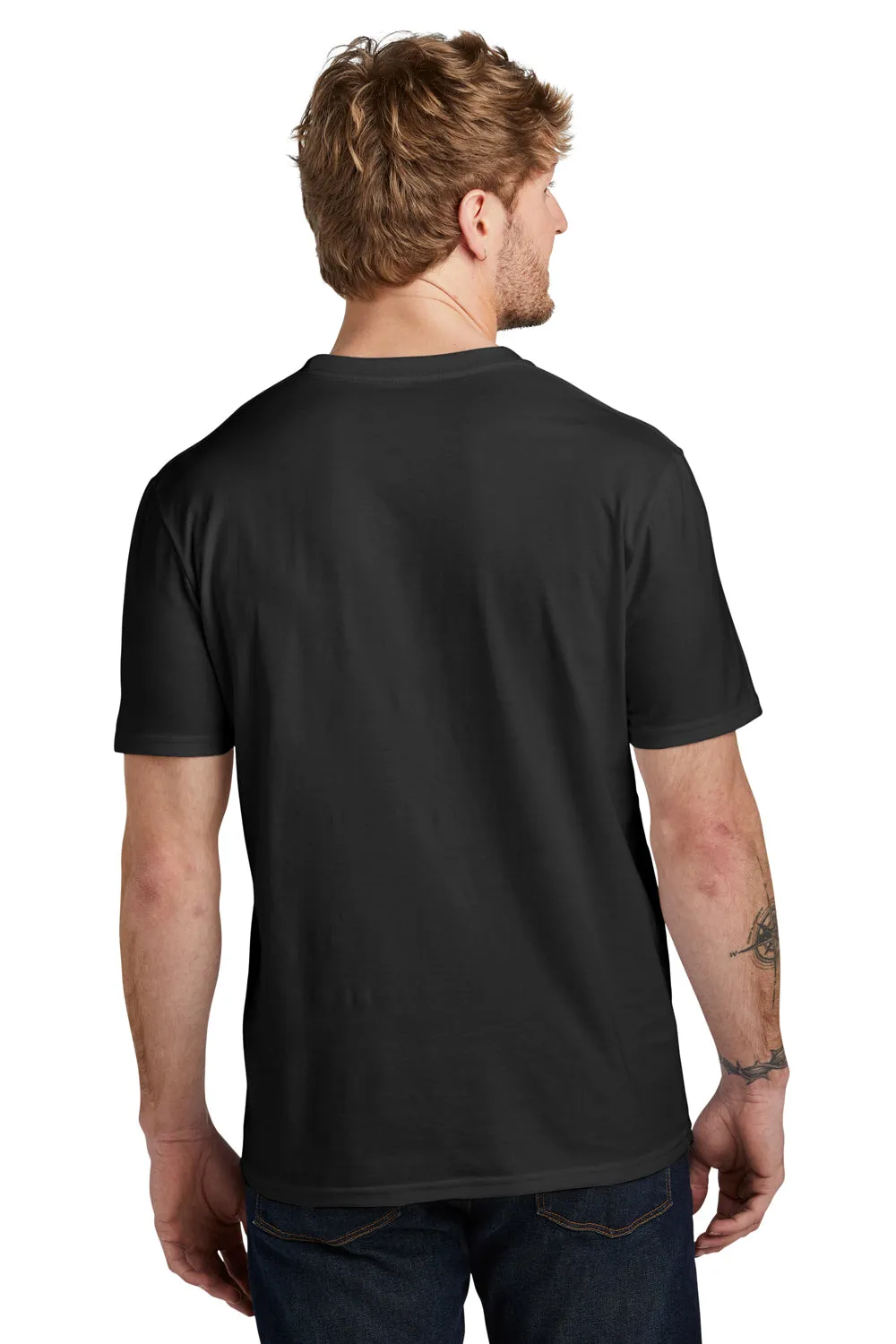 Volunteer Knitwear Mens USA Made Daily Short Sleeve Crewneck T-Shirt - Deep Black Clothing Volunteer-Knitwear