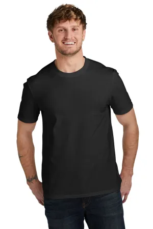 Volunteer Knitwear Mens USA Made Daily Short Sleeve Crewneck T-Shirt - Deep Black Clothing Volunteer-Knitwear