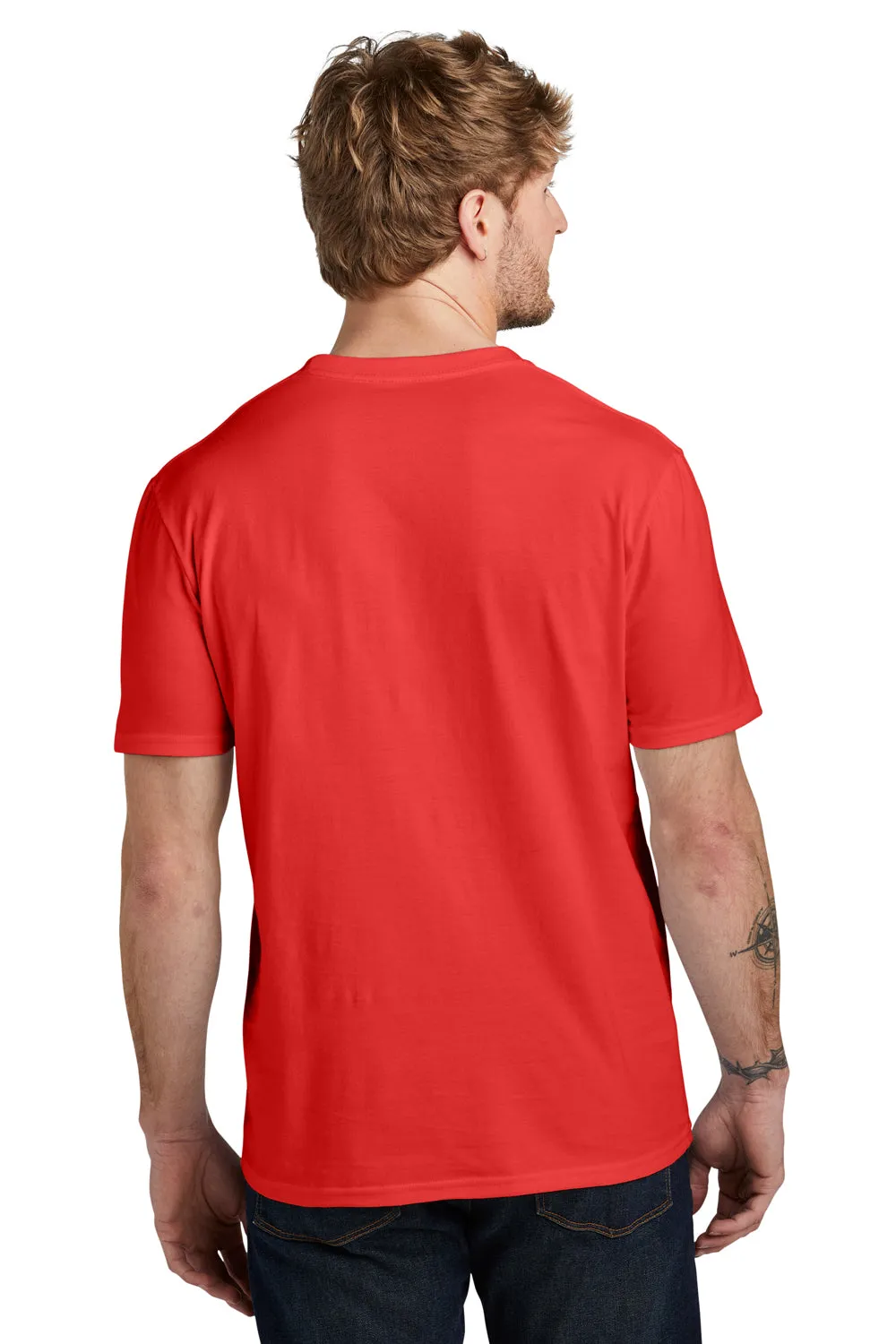 Volunteer Knitwear Mens USA Made Daily Short Sleeve Crewneck T-Shirt - Flag Red Clothing Volunteer-Knitwear