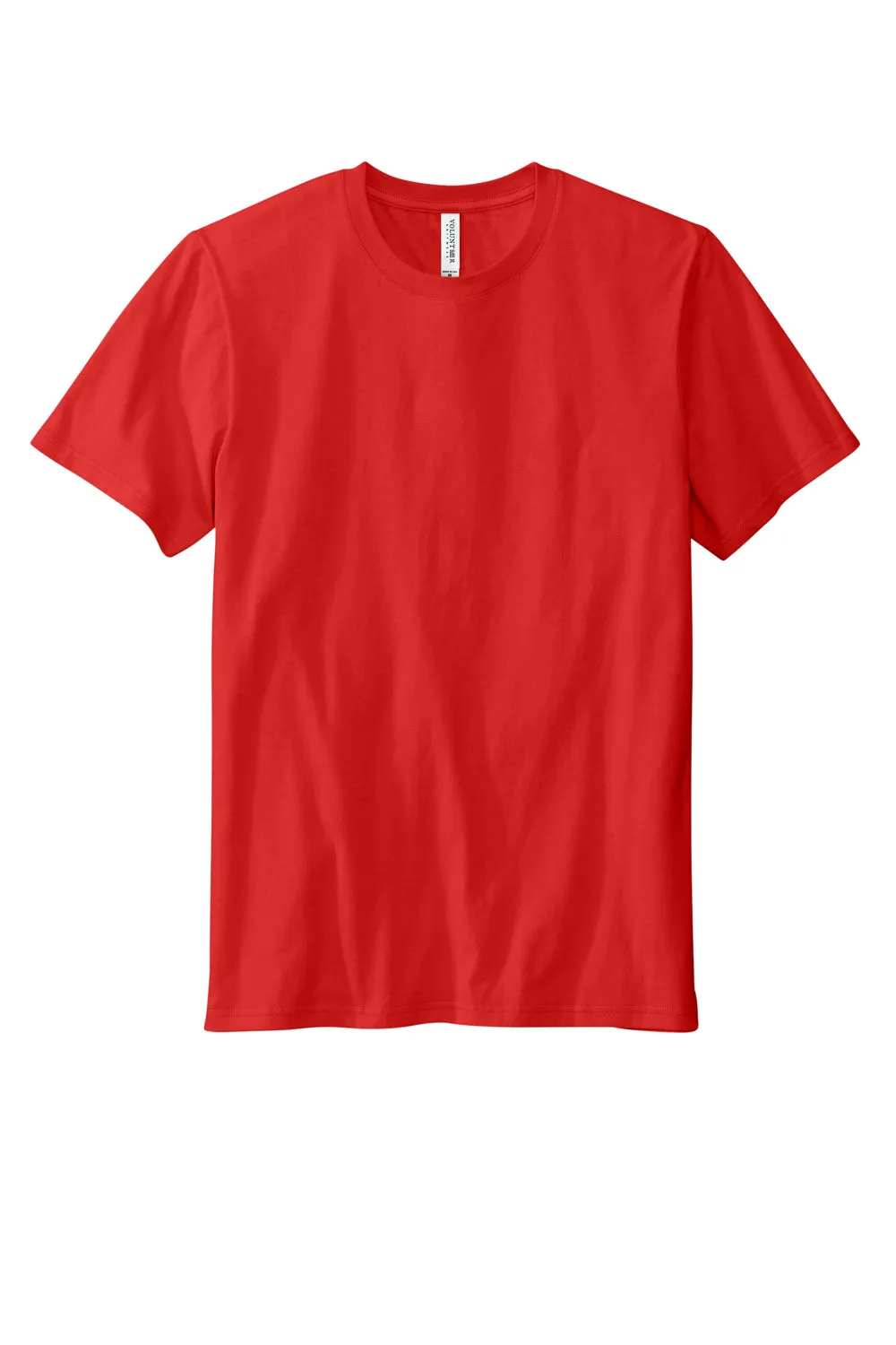 Volunteer Knitwear Mens USA Made Daily Short Sleeve Crewneck T-Shirt - Flag Red Clothing Volunteer-Knitwear