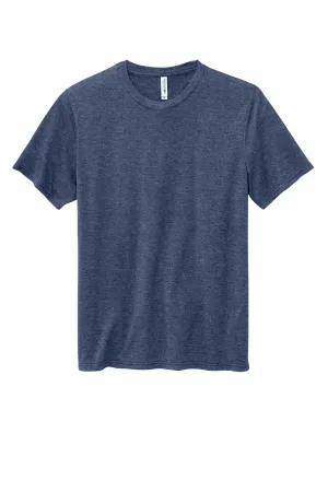 Volunteer Knitwear Mens USA Made Daily Short Sleeve Crewneck T-Shirt - Heather Navy Blue Clothing Volunteer-Knitwear