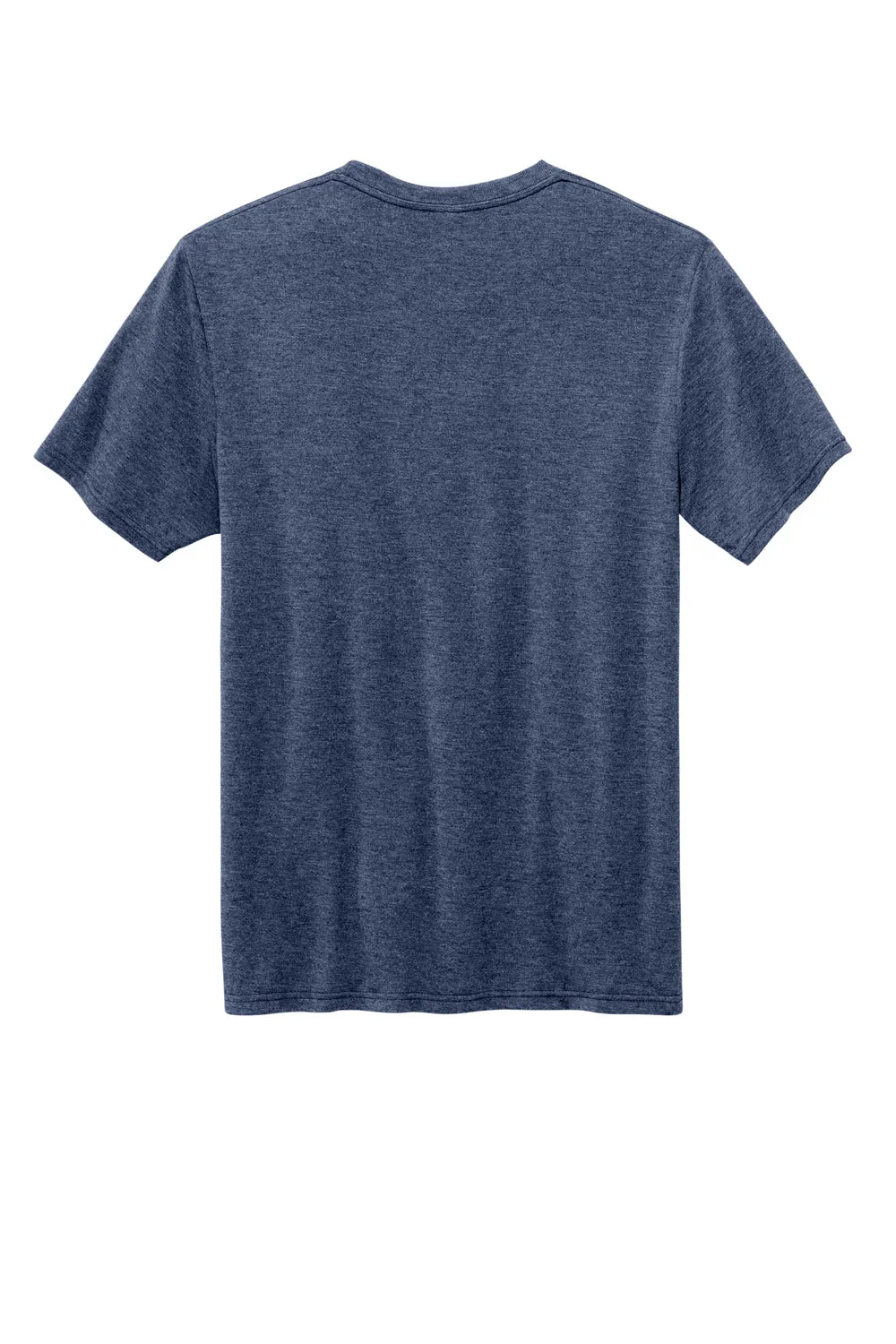Volunteer Knitwear Mens USA Made Daily Short Sleeve Crewneck T-Shirt - Heather Navy Blue Clothing Volunteer-Knitwear
