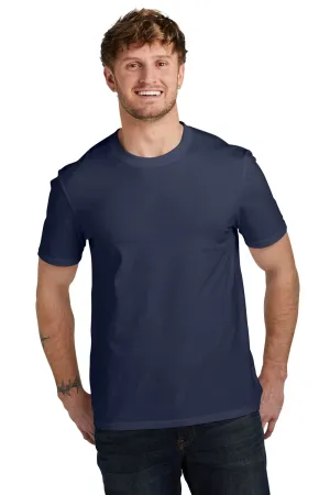 Volunteer Knitwear Mens USA Made Daily Short Sleeve Crewneck T-Shirt - Strong Navy Blue Clothing Volunteer-Knitwear