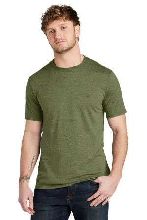 Volunteer Knitwear Mens USA Made Short Sleeve Crewneck T-Shirt - Heather Military Green Clothing Volunteer-Knitwear
