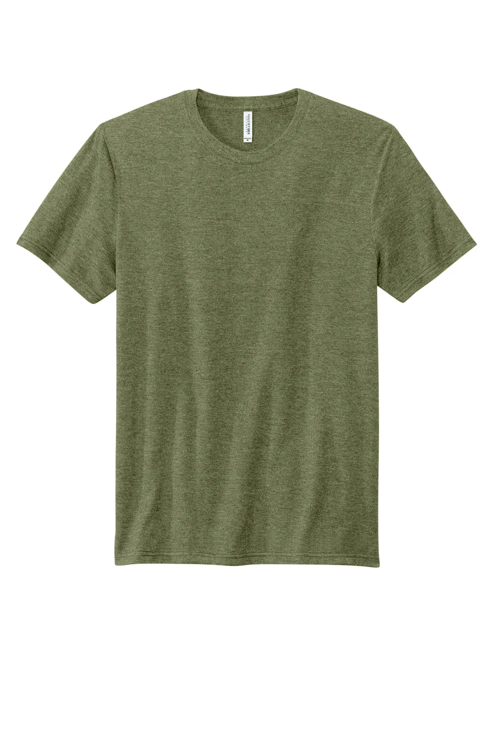 Volunteer Knitwear Mens USA Made Short Sleeve Crewneck T-Shirt - Heather Military Green Clothing Volunteer-Knitwear