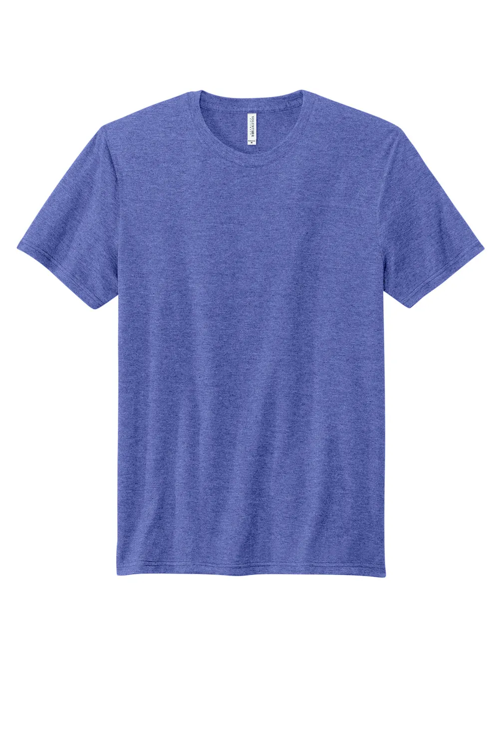 Volunteer Knitwear Mens USA Made Short Sleeve Crewneck T-Shirt - Heather True Royal Blue Clothing Volunteer-Knitwear