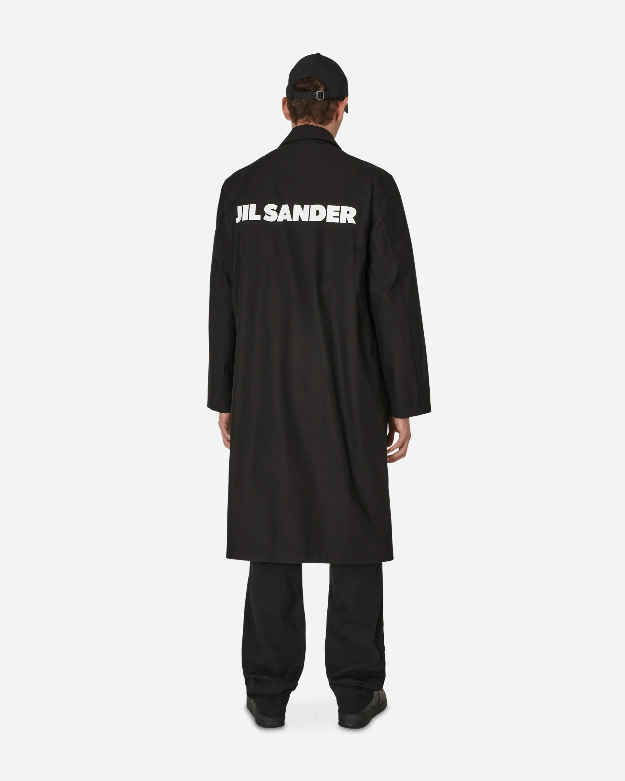 Water-Repellent Cotton Coat Black