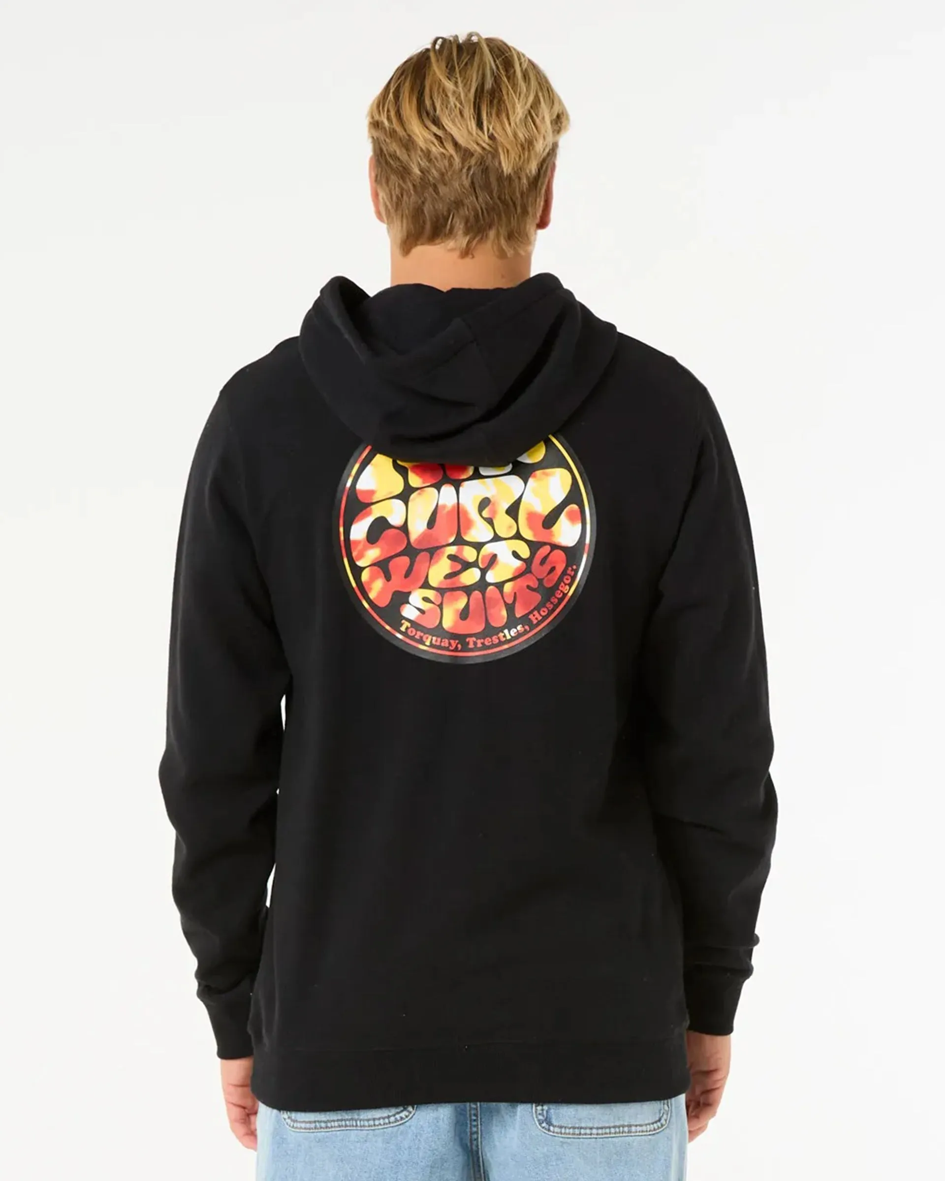 Wettie Passage Icon Zip Through Hoodie - Black