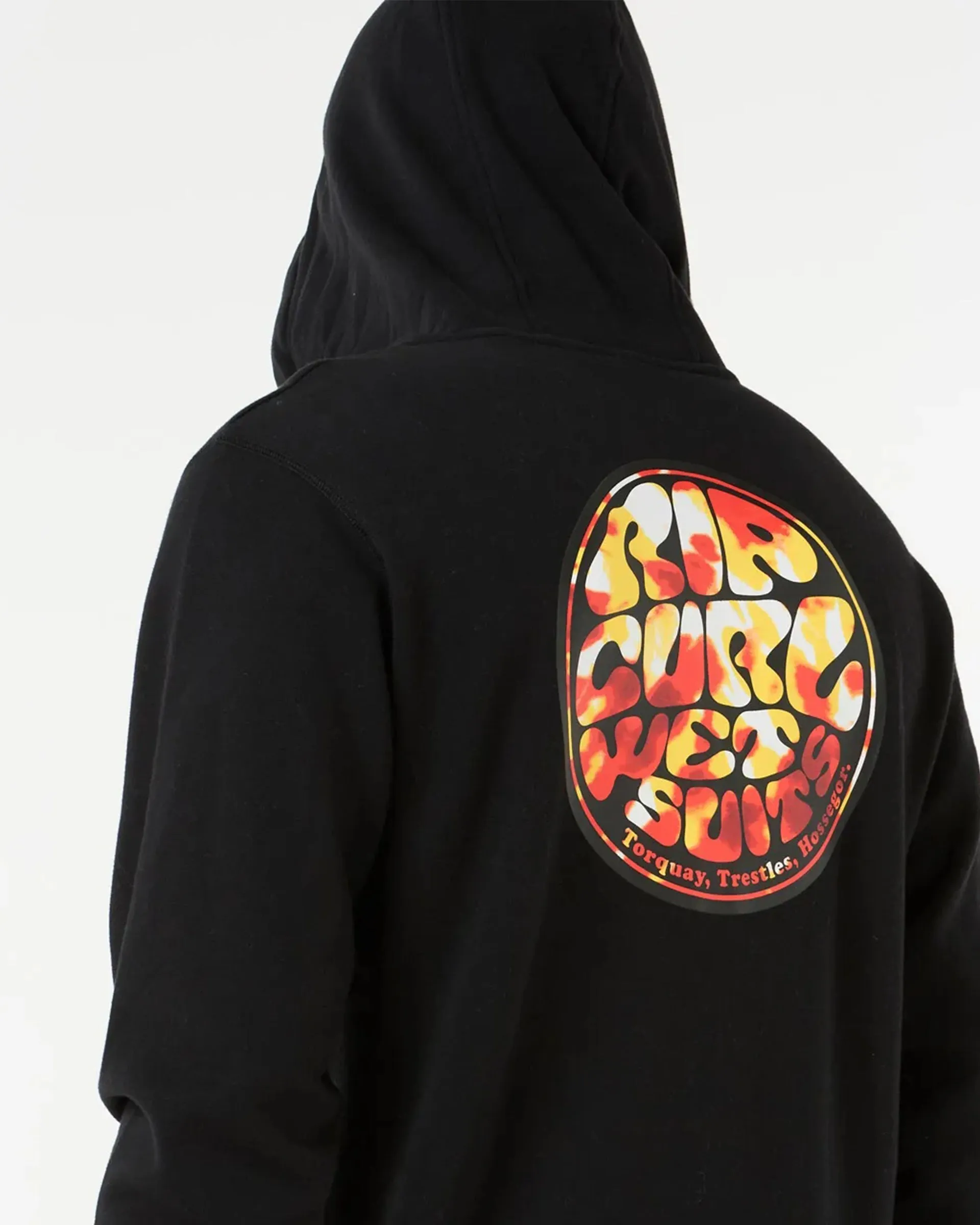 Wettie Passage Icon Zip Through Hoodie - Black