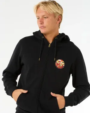Wettie Passage Icon Zip Through Hoodie - Black