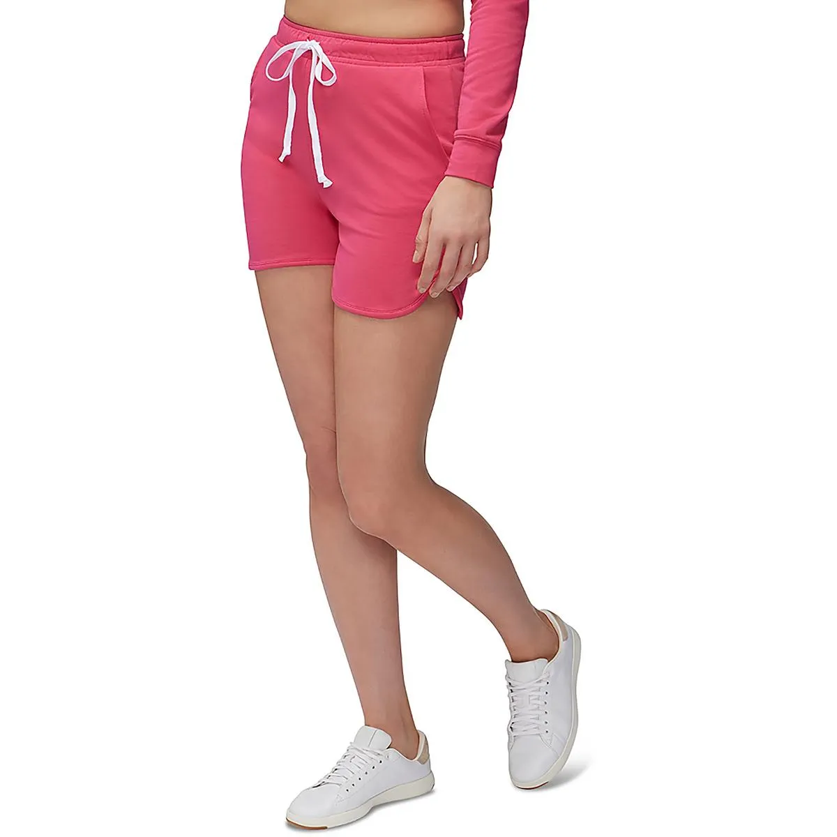 Womens Drawstring Waist High Rise Casual Shorts