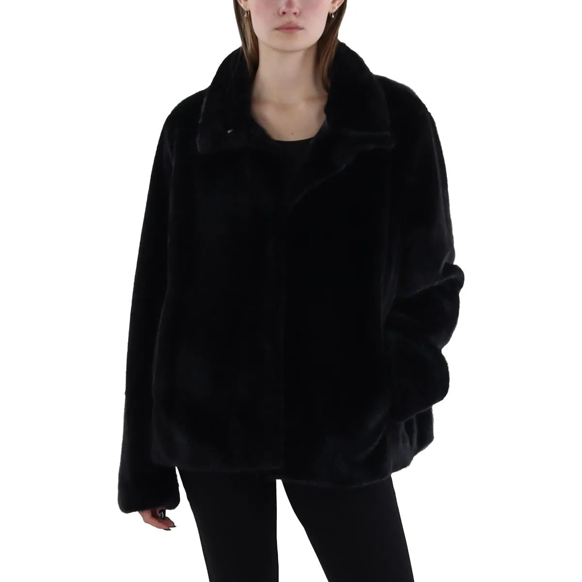 Womens Faux Fur Cold Weather Faux Fur Coat