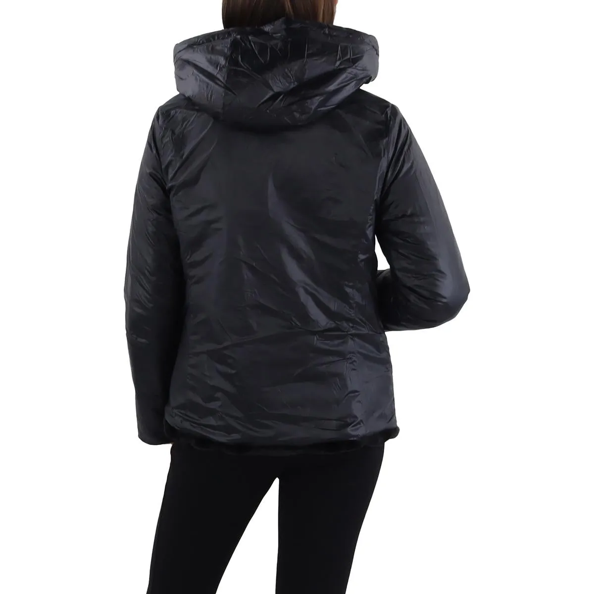 Womens Faux Fur Puffer Faux Fur Coat