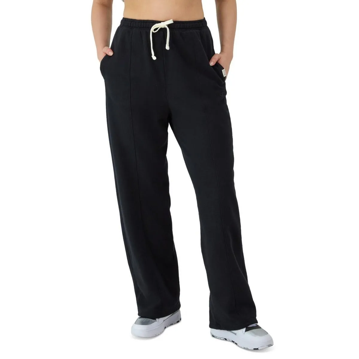 Womens Fleece Wide Leg Sweatpants