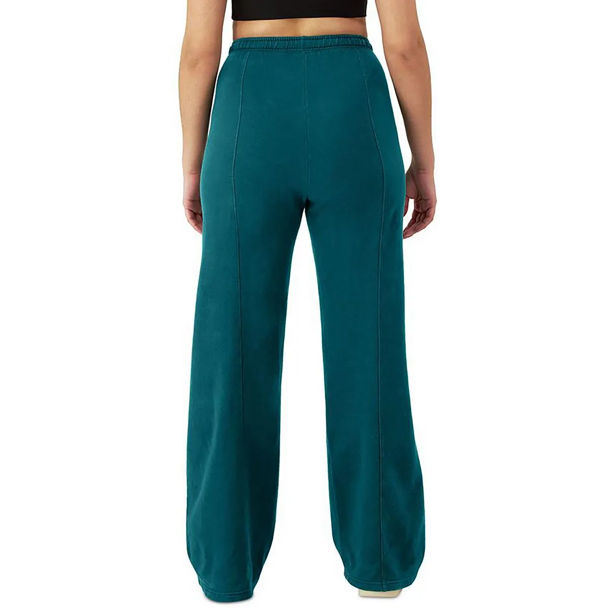 Womens Fleece Wide Leg Sweatpants