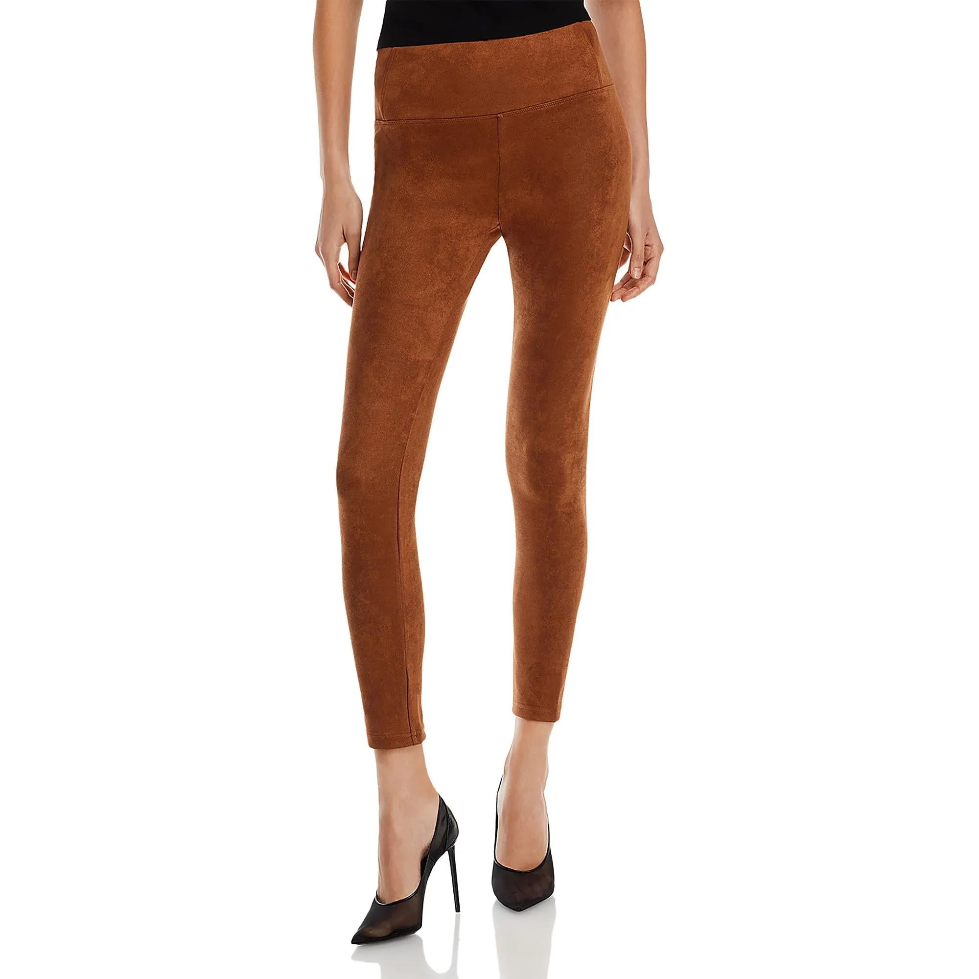 Womens High Rise Cropped Skinny Pants