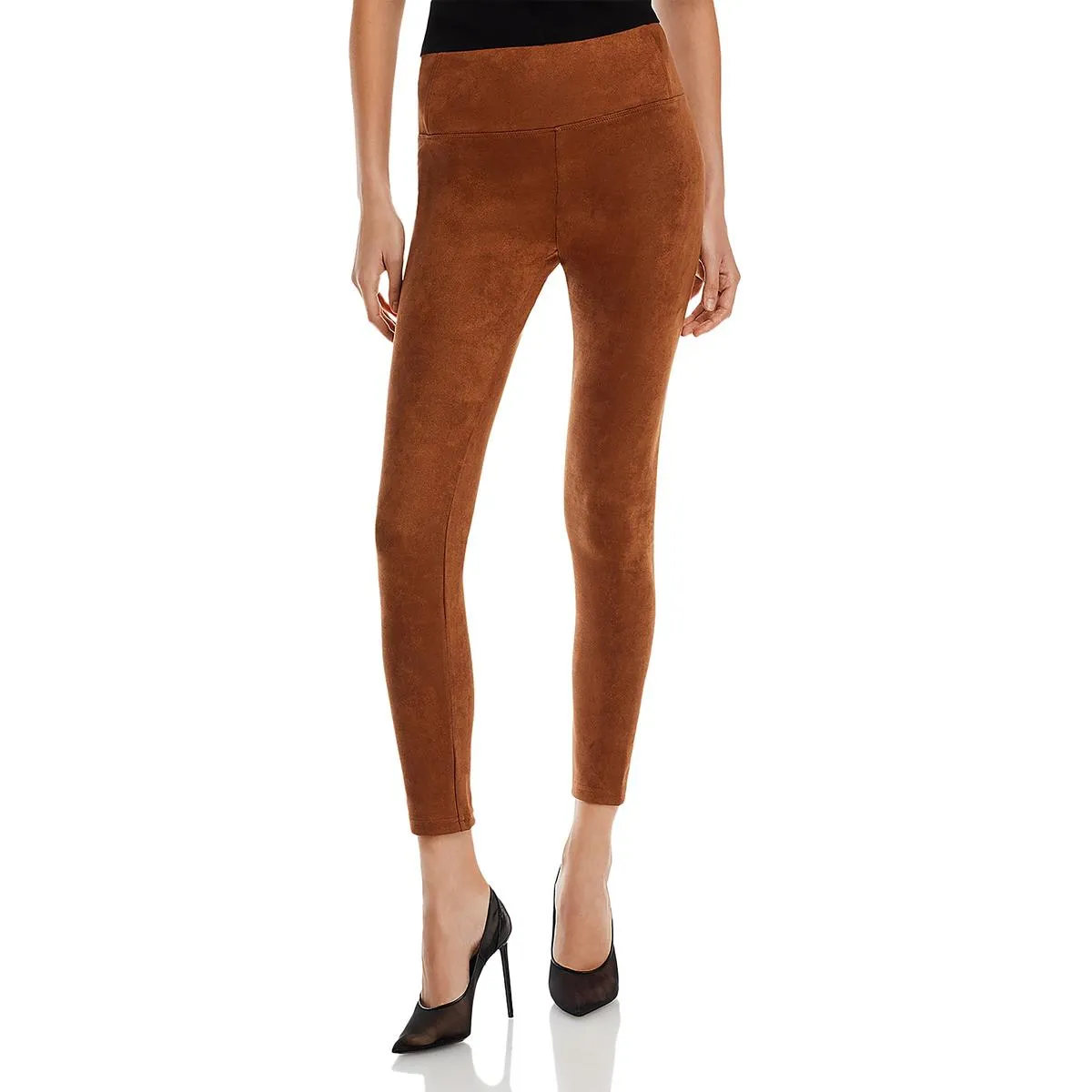 Womens High Rise Cropped Skinny Pants