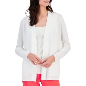 Womens Knit Open Front Cardigan Sweater