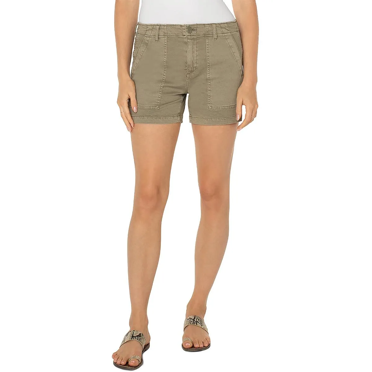 Womens Lightweght Utility Casual Shorts
