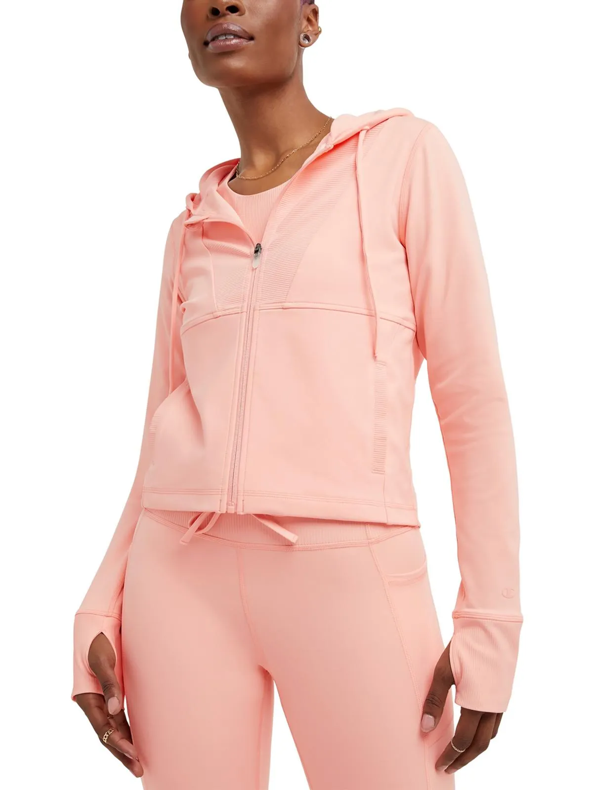 Womens Lightweight Polyester Zip-Up Jacket