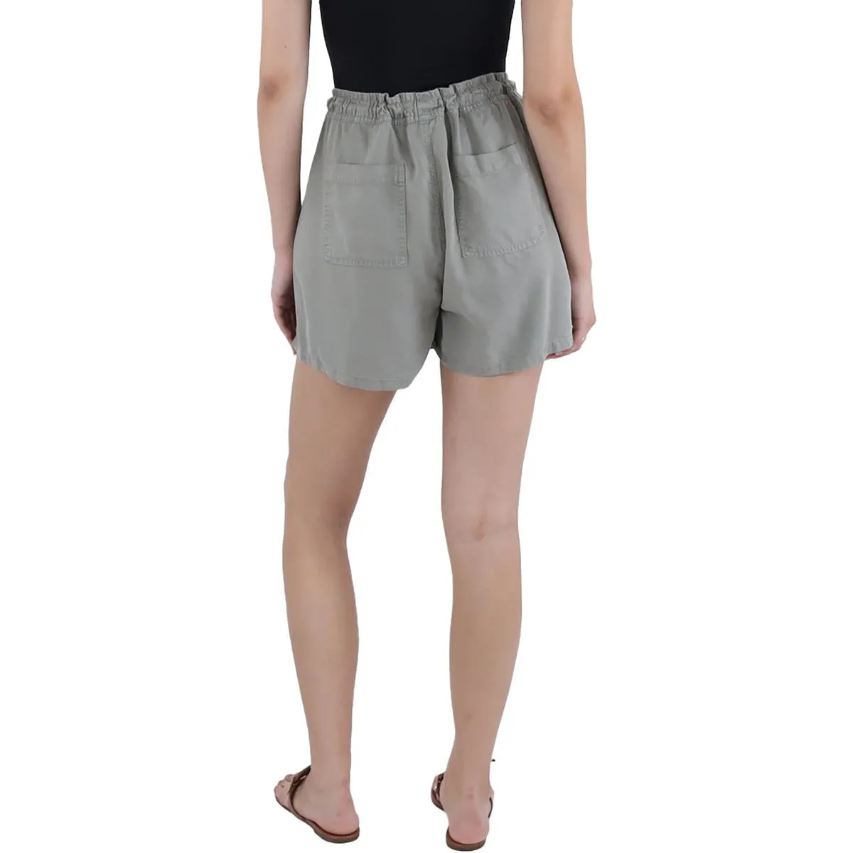 Womens Mini Drawstring Waist Casual Shorts