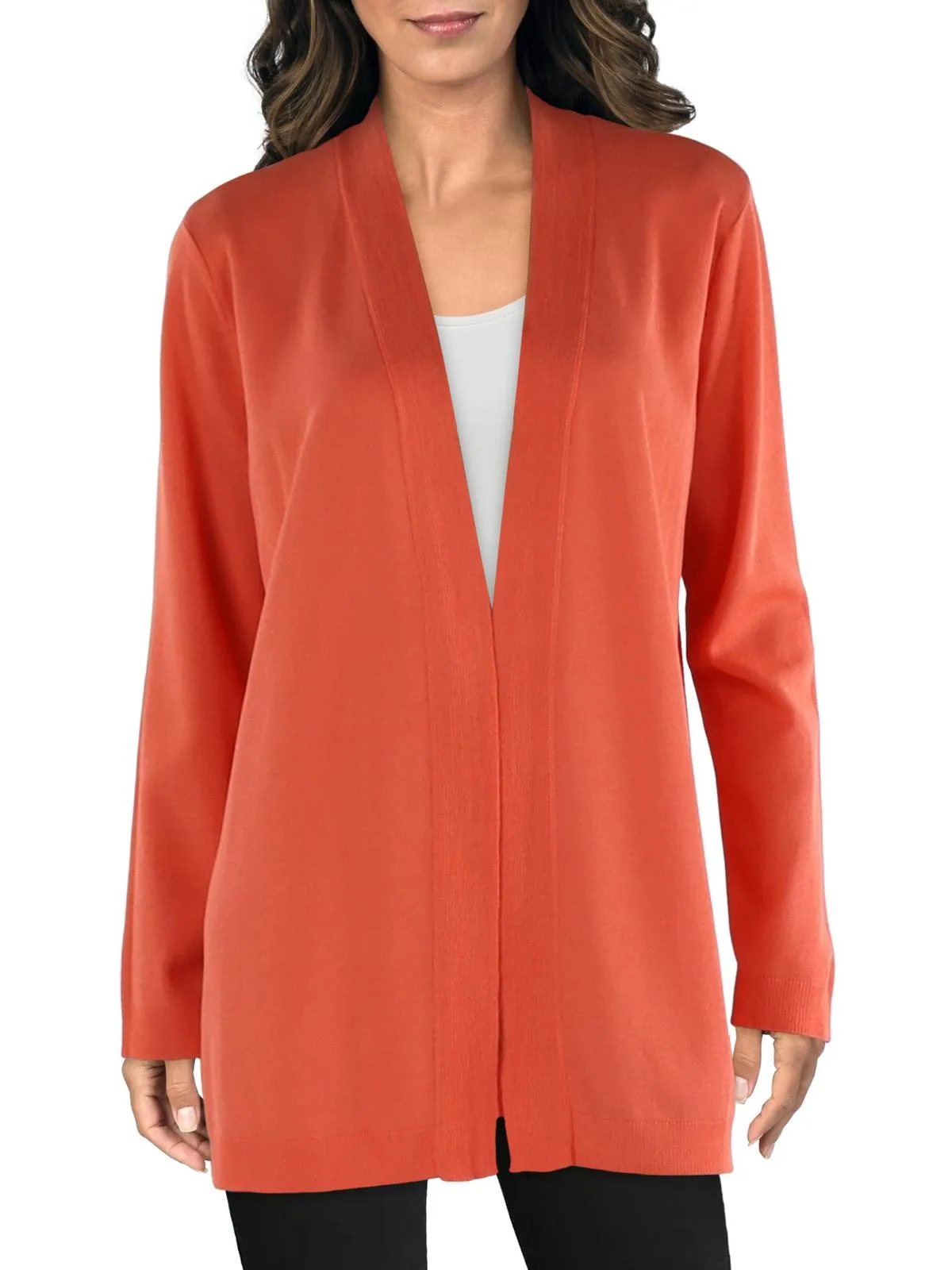 Womens Open Front Long Sleeve Cardigan Sweater