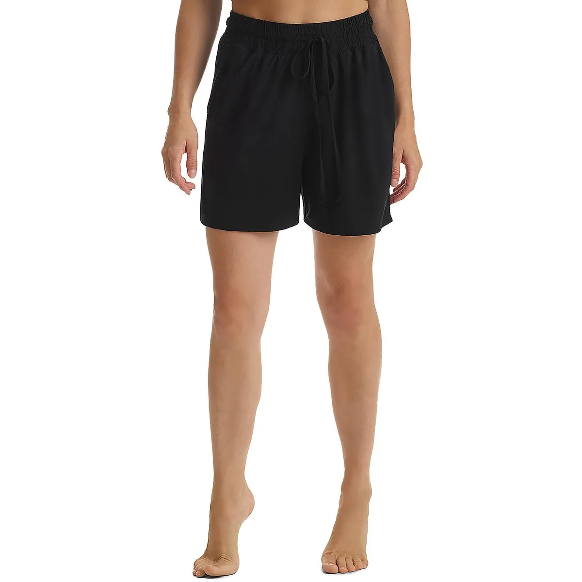Womens Solid Modal Casual Shorts