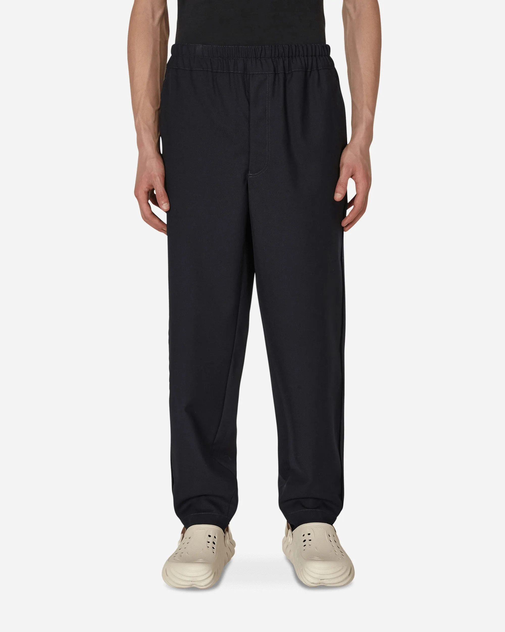 Wool Gabardine Trousers Blue