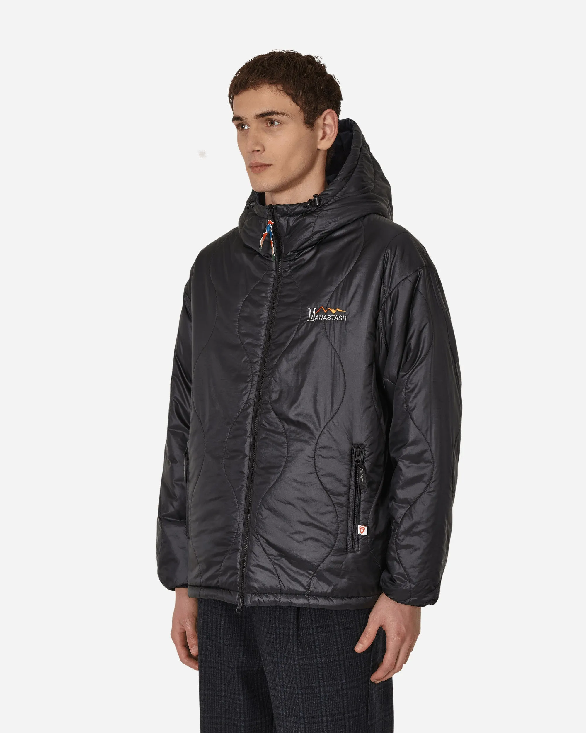 Y2K Reversible Hooded Jacket Black