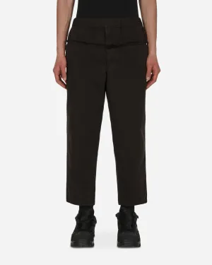 Yarn Dyed Trousers Black