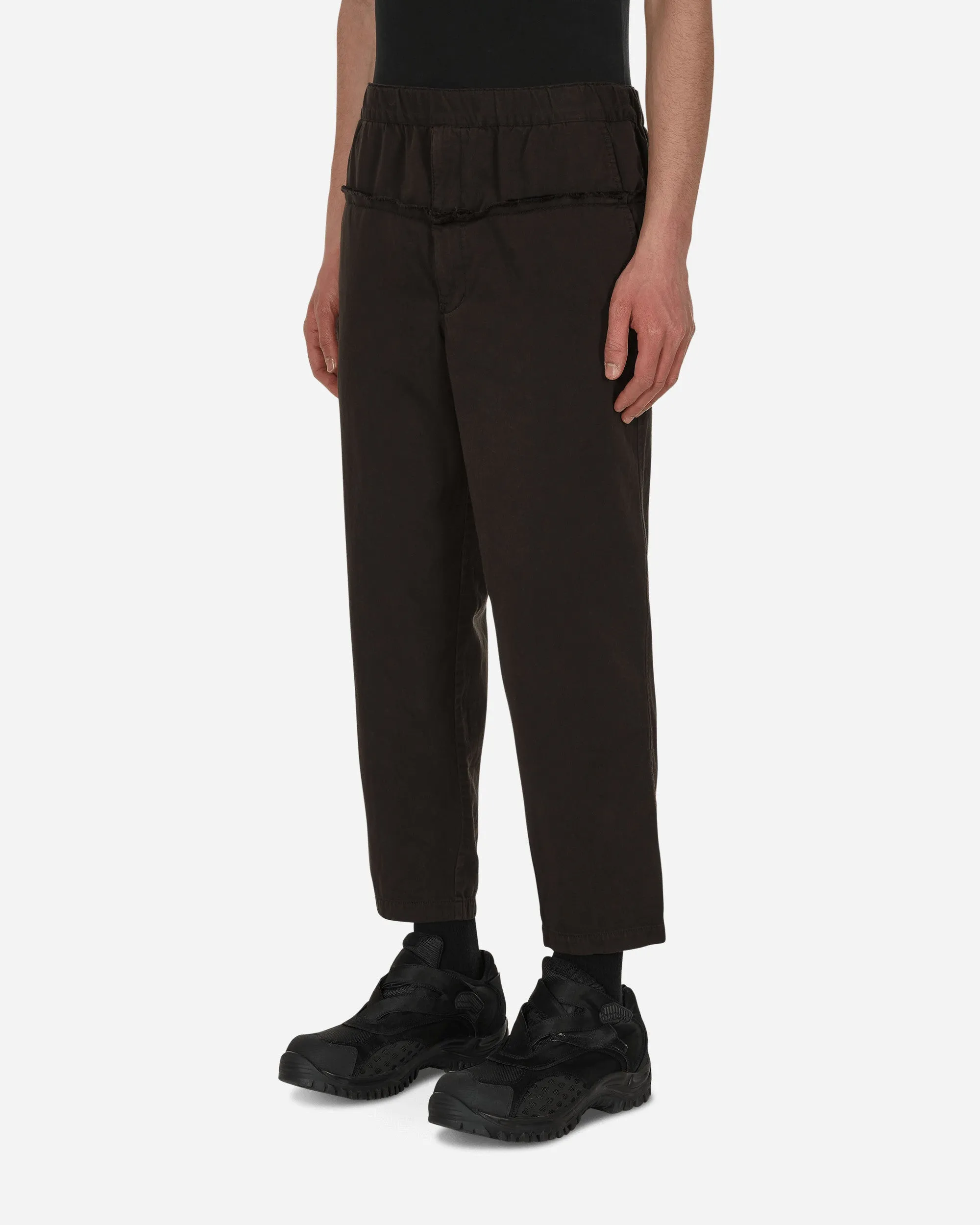 Yarn Dyed Trousers Black