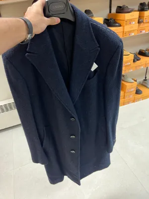 Zegna New Mens Wool Silk & Cashmere Overcoat