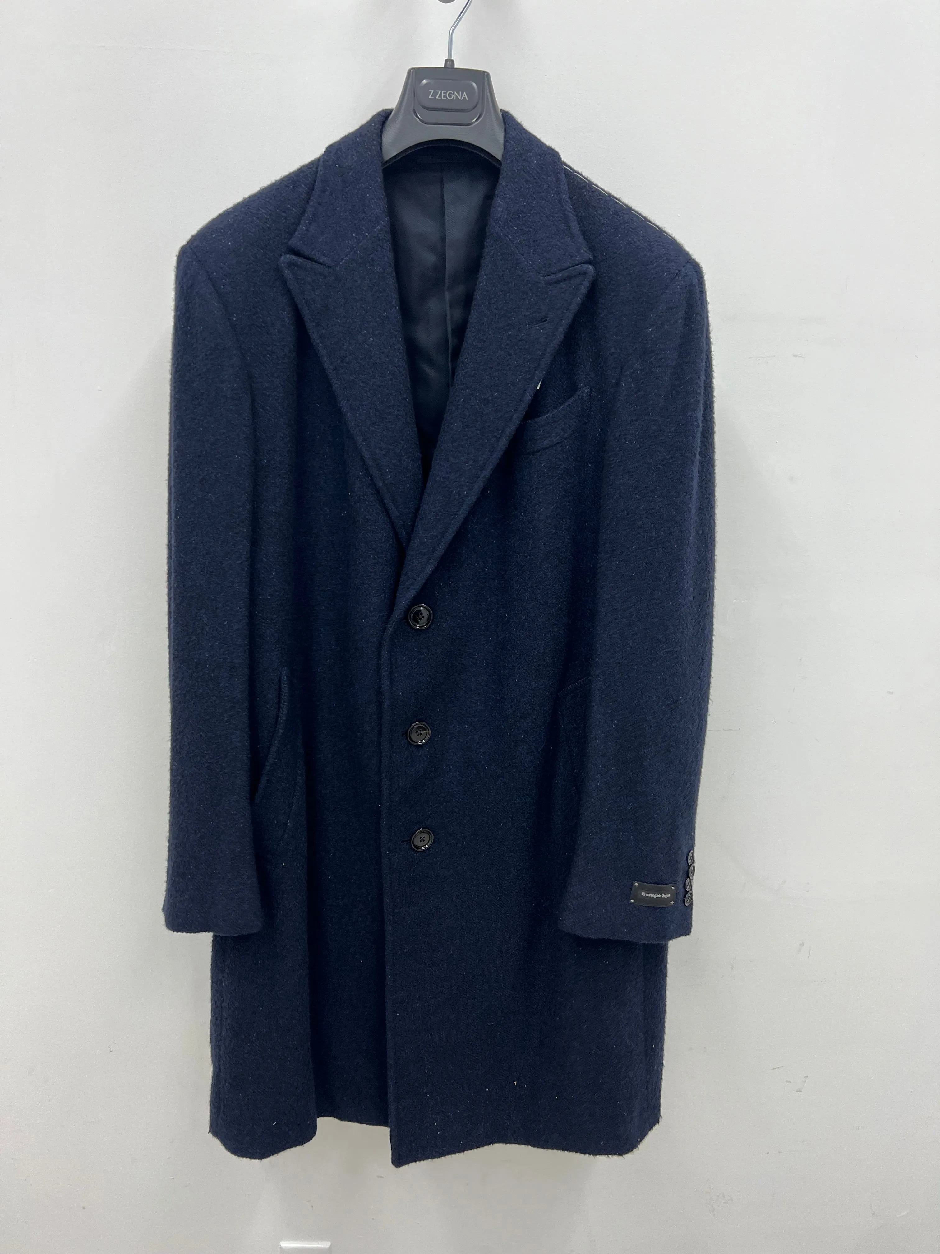 Zegna New Mens Wool Silk & Cashmere Overcoat
