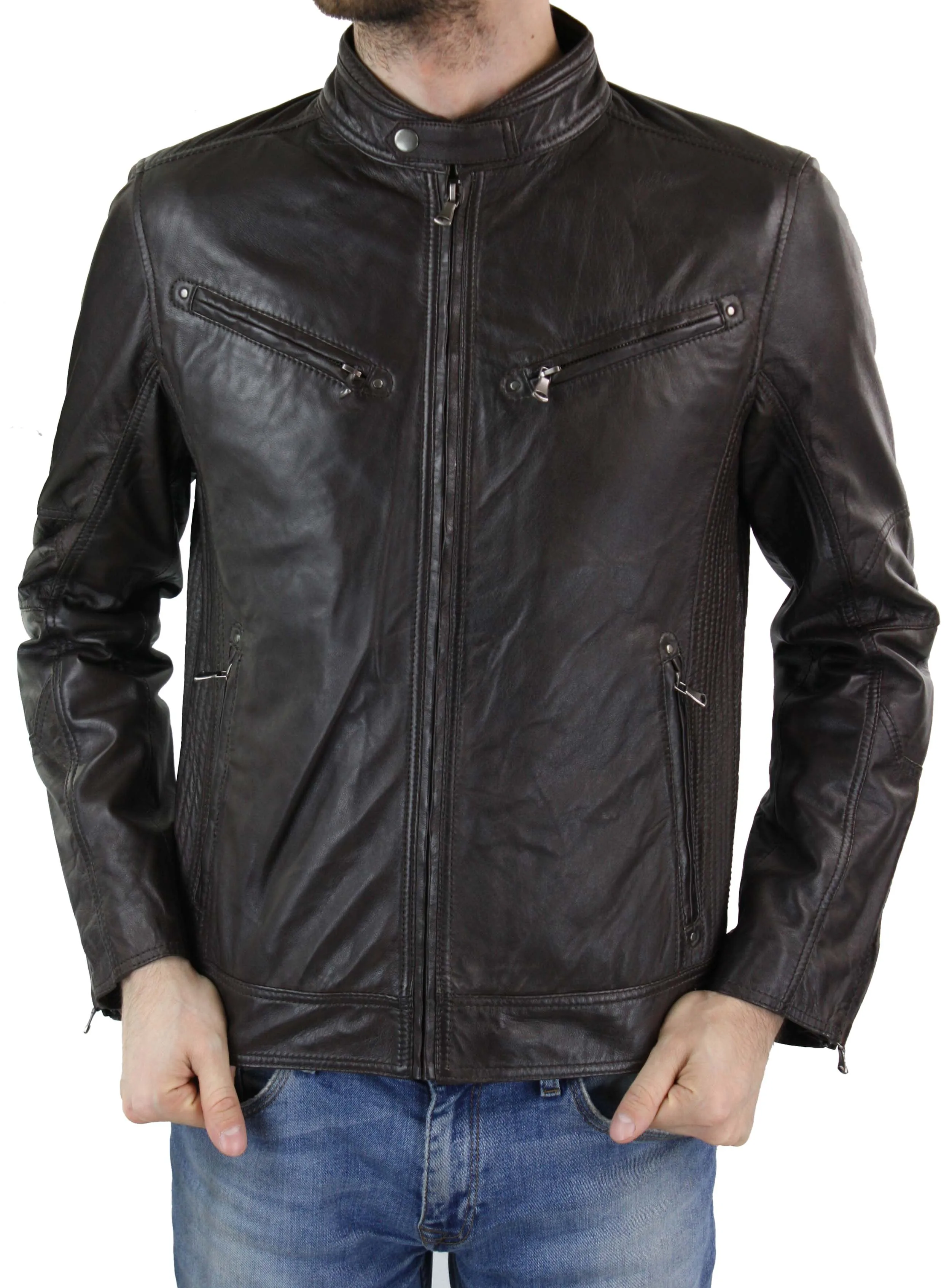 Zipped Biker Jacket