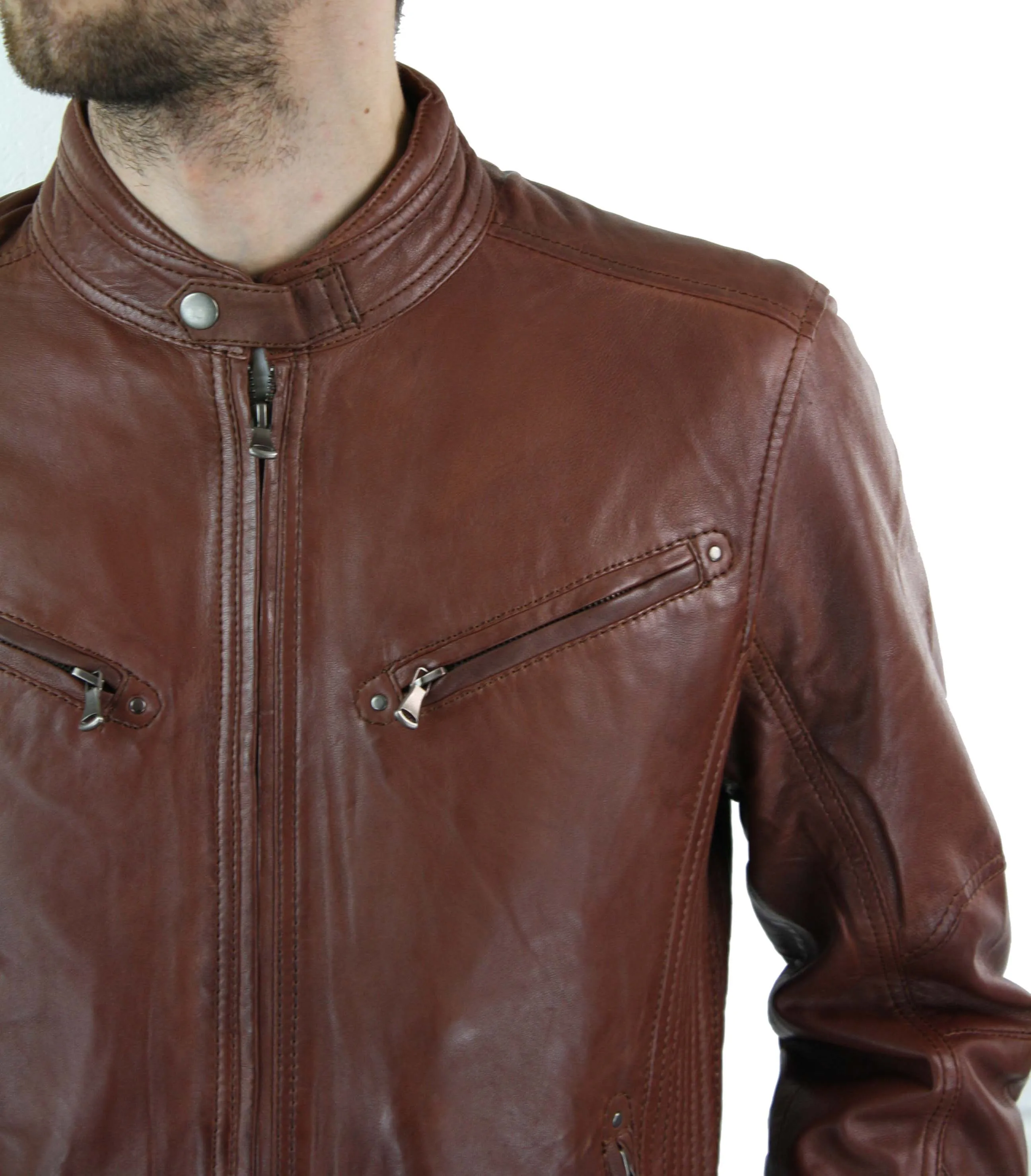 Zipped Biker Jacket