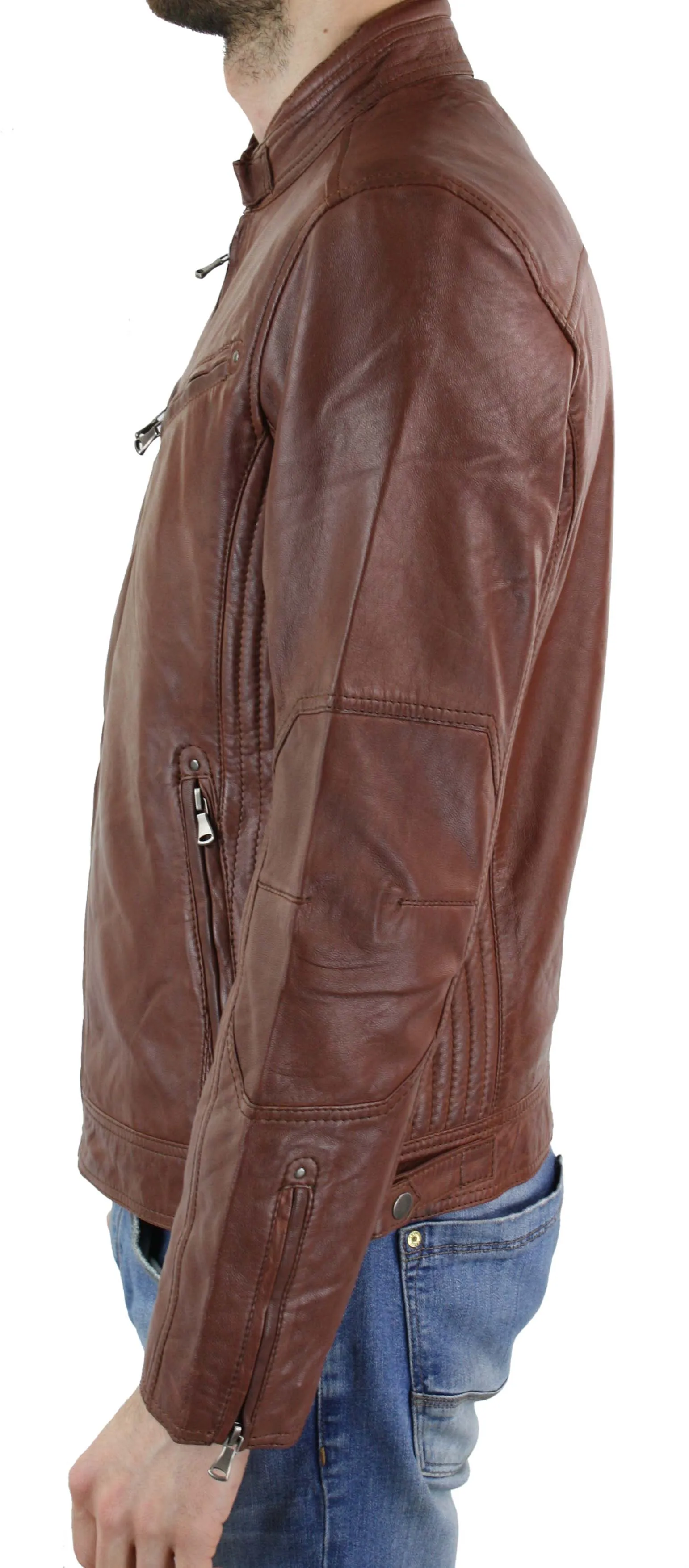 Zipped Biker Jacket